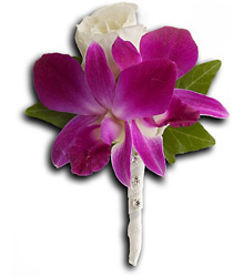 Fresh in Fuchsia Boutonniere from Parkway Florist in Pittsburgh PA